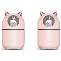MaxPower 2 x söpö Cool Mist kodin ilmankostutin yövalo Essential Pure Air vauvahuoneeseen Easy Clean Pinkki