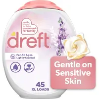 Dreft pyykinpesuaine XL Pacs Light Scent Lavender 45 Count