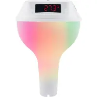 Exogio Kelluva uima-allaslämpömittari aurinkoenergialla toimivalla LED-digitaalivedellä ja RGB-ilmakehävalolla