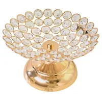 MaxPower 1 kpl Gold Crystal Candy Box, hedelmälautanen, 7,7 4,3 tuuman pyöreä muoto