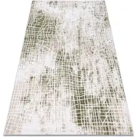 Rugsx Alfombra acrílica USKUP 9483 marfil / verde 100x200 cm