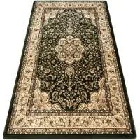 Rugsx Alfombra ROYAL AGY modelo 0521 verde oscuro 150x300 cm