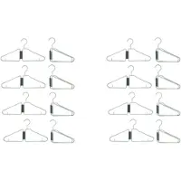 Semoic 16Pcs Foldable Hangers, Plastic Foldable Hangers, Portable Folding Clothes Hanger, Foldable Travel Hangers (Green)