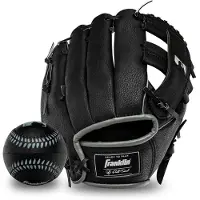 Franklin Sports Tee -pallok sine - oikeak tisille lapsille - MLB:n synteettinen nahkainen baseball-k sine - pelivalmisk sine (RTP) - 9,5 tuuman o