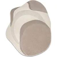Rugsx Alfombra DUNE 8085 SHAPE crema / beige – Abstração, estructura, forma irregular 240x330 cm