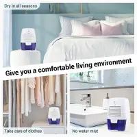 Typecat 500ML kannettava ilmankuivain mykistää kosteutta absorboiva ilmankuivaaja kotihuoneeseen toimistoon keittiön hajunpoistoon USB-pistoke