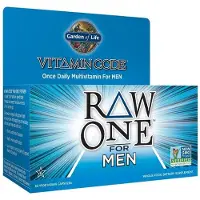 Garden of life Kuivattu Elämä, Vitamiini Koodi, Raakka Uusi Miehelle Yksi Päivä Multivitamiini, 30 Kasvissyöjäpilleriä