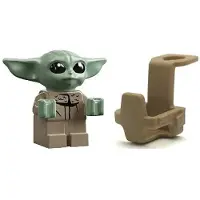 LEGO Star Wars: The Child - Grogu - Vauva Yoda -minihahmo kantorepulla/repulla - Hyvin pieni (alle 2,5 cm korkea) L pin kyv