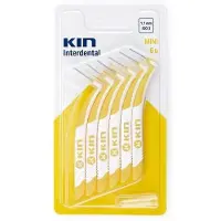 Kin Interdentaal Mini 1,1mm - - 6 kappaletta - Suuhygienia - Kevyt - Aikuiset