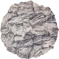 Rugsx Alfombra TINE 75417B Roca, piedra - moderno, forma irregular crema / gris 195x195 cm