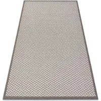 Rugsx Alfombra sisal BORDERO 2901 Tejido plano crema / taupe 160x220 cm
