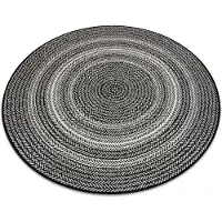 Rugsx Matto pyörä STRING SIZAL FLAT 48837690 Boho, punos musta