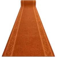 Rugsx Alfombra de pasillo con refuerzo de goma ST.TROPEZ Marco antideslizante color cobre 100cm 100x440 cm