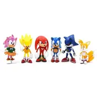 MaxPower 6 kpl:n pakkaus Sonic the Hedgehog Toimintafiguurilelu Keräilykoristelahja