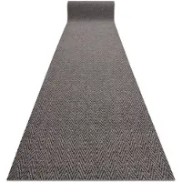 Rugsx Alfombrilla antideslizante 100 cm MAGNUS 1951 Zigzag exterior, interior beige 100x620 cm