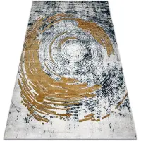 Rugsx Alfombra EMERALD exclusivo 1024 glamour, elegante abstracción azul / oro 280x370 cm