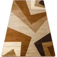 Rugsx Alfombra ROYAL G2095 Geométricos - beige / oscuro 180x270 cm