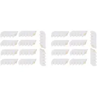 Semoic 100Pcs Wedding Hand Fans Paper Fan White Handheld Fan Chinese Bamboo Folding Fan for Party Supplies/Home Decor/DIY Gift