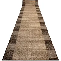 Rugsx Alfombra de pasillo KARMEL Etna marco, arena - tuerca 120cm 120x130 cm