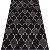 Rugsx MATTO STRING SIZAL FLOORLUX 20607 , Marokkolainen apila, musta / hopea