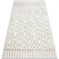 Rugsx Alfombra SANTO sisal 58377 diamantes, geométrico, zigzag beige 120x170 cm