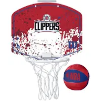 Wilson Team Mini Hoop Nba Clippers Set Ball And Mini Basketball Basket Monivärinen