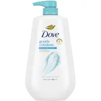 Dove Body Wash pumpulla Hellävarainen kuorinta merimineraaleilla 24 tunnin kosteusvoide-Soft Skin -kosteuttava ihonpuhdistusaine ilman sulfaatteja Ei