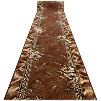 Rugsx Alfombra de pasillo BCF TRIO marrón 200 cm 200x270 cm