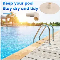Zandona Pool Skimmer Vacuum Plate and 90 Degree Elbow Replace Above Ground Pool Vacuum Plate Adapter Compatible with Elbow 8929