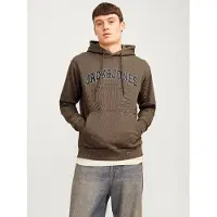 Jack & Jones Collegepaita 'JJECaleb' ruskea / musta / valkoinen