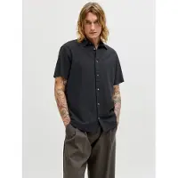 Jack & Jones Jjesummer Linen Blend Shirt S/S Sn - Black - M