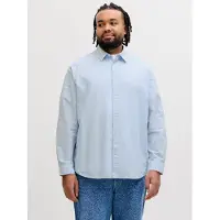Jack & Jones Breeze Linen Plus Size Pitkähihainen Kauluspaita