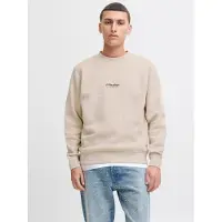 Jack & Jones Collegepaita 'JHESOHO' beige / musta