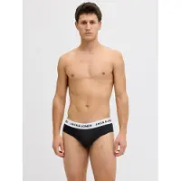 Jack & Jones Jacmason Solid Briefs 3-Pack - Black - M