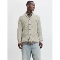 Jack & Jones Jjpaul Knit Shawl Cardigan - Cream - L