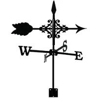 Melitt Exquisite Metal Weather Vane Ornament Metal Weathervane with Ornament
