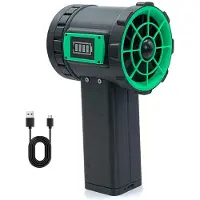 Melitt 650W Powerful Fan 240km/H Brushless Motor Air Blower Battery Level Indicator Snow Removal Outdoor Blower Green