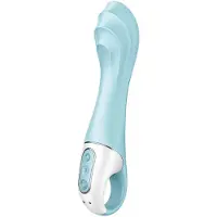 Satisfyer ILMAPUMPPUVIBRAATTORI ETÄOHJAUKSELLA - 5 CONNECT APP Vaaleansininen