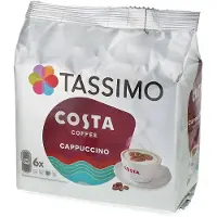 COSTA | Cappuccino - 6 kahvikapselia + 6 maitokapselia Tassimo-koneeseen
