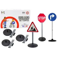 Leantoys opetuskäyttöön tarkoitetut suuret liikennemerkit 76cm 3 kpl 3 kpl