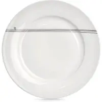 Hobby Hall Posliininen matala ruokalautanen valkoinen sydän 27 cm, Lėkštė porcelianas baltas ŠIRDIS 27 cm