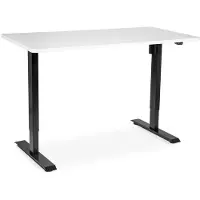 Hobby Hall Valkoinen sähköisesti korkeussäädettävä seisomapöytä, hiljainen, kotitoimisto, 1400x600 mm