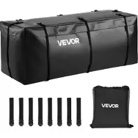 Vevor Hitch -tavaralaukku, vedenpitävä 840D PVC, 59,84 x 23,9 x 24,02 tuumaa (20 kuutiojalkaa), kestävä tavaralaukku kuorma-auton lavalle, 8 vahvistettua hihnaa, sopii henkilöautojen ja pakettiautojen