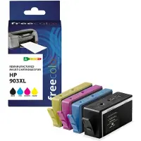Freecolor K10451F7, High (L) Yield, Musta, Syaani, Magenta, Keltainen, 30 ml, 12 ml, 4 kpl, Yhdistelmäpakkaus (K10635F7)