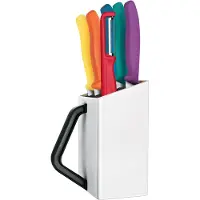 Victorinox Swiss Classic 6.7126.6C1, Multicolor, 6-piece knife set including knife block