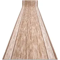 Rugsx Alfombra de pasillo con refuerzo de goma RAMA beige 80cm 80x250 cm