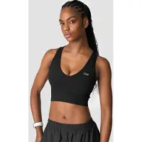 ICANIWILL Ribattu Seamless Cropped Treenitoppi Musta