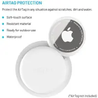 FIXED Silicone sticker case for Apple AirTag - White