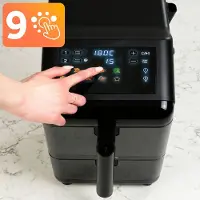 Hobby Hall Rasvaton, kaksiosainen, pystymallinen friteerauslaite, 11,6 l, Air fryer, friteerauslaite, Berdsen, 3000 W, BD-663