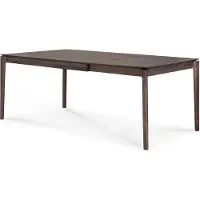 Ethnicraft , Bok Ruokapöytä 90x140-220 cm Ruskeaksi lakattu tammi